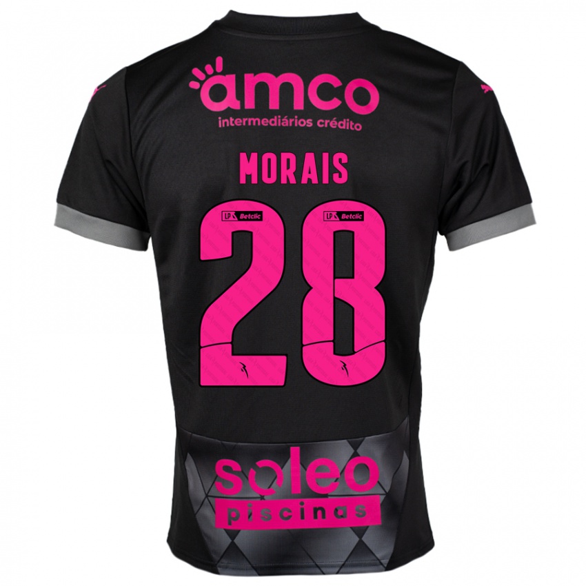 Criança Camisola Patrícia Morais #28 Preto Rosa Alternativa 2024/25 Camisa