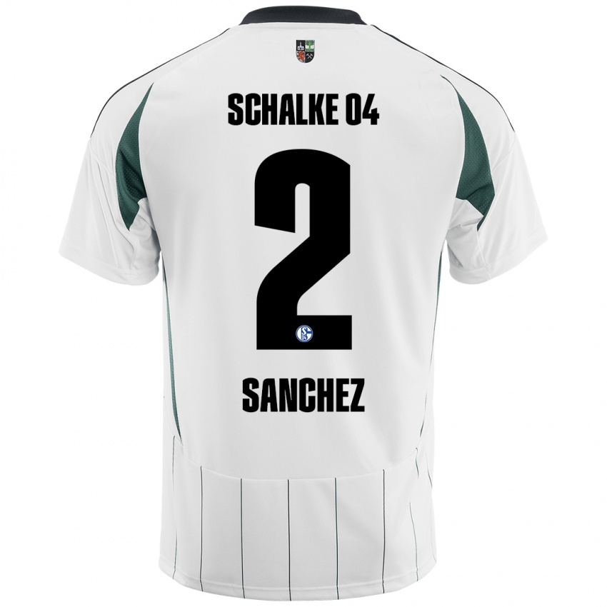 Criança Camisola Felipe Sánchez #2 Verde Branco Alternativa 2024/25 Camisa