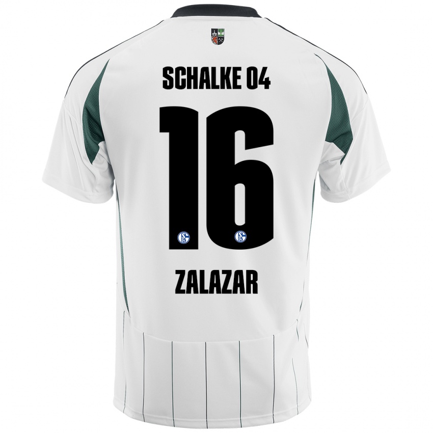 Criança Camisola Mauro Zalazar #16 Verde Branco Alternativa 2024/25 Camisa