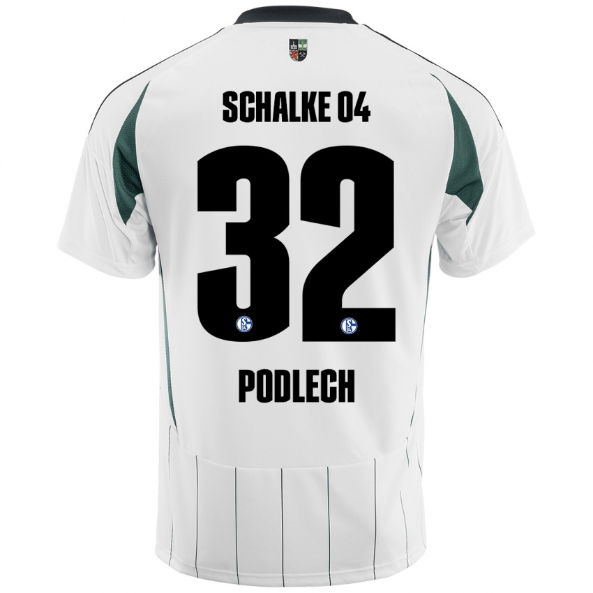 Criança Camisola Luca Podlech #32 Verde Branco Alternativa 2024/25 Camisa