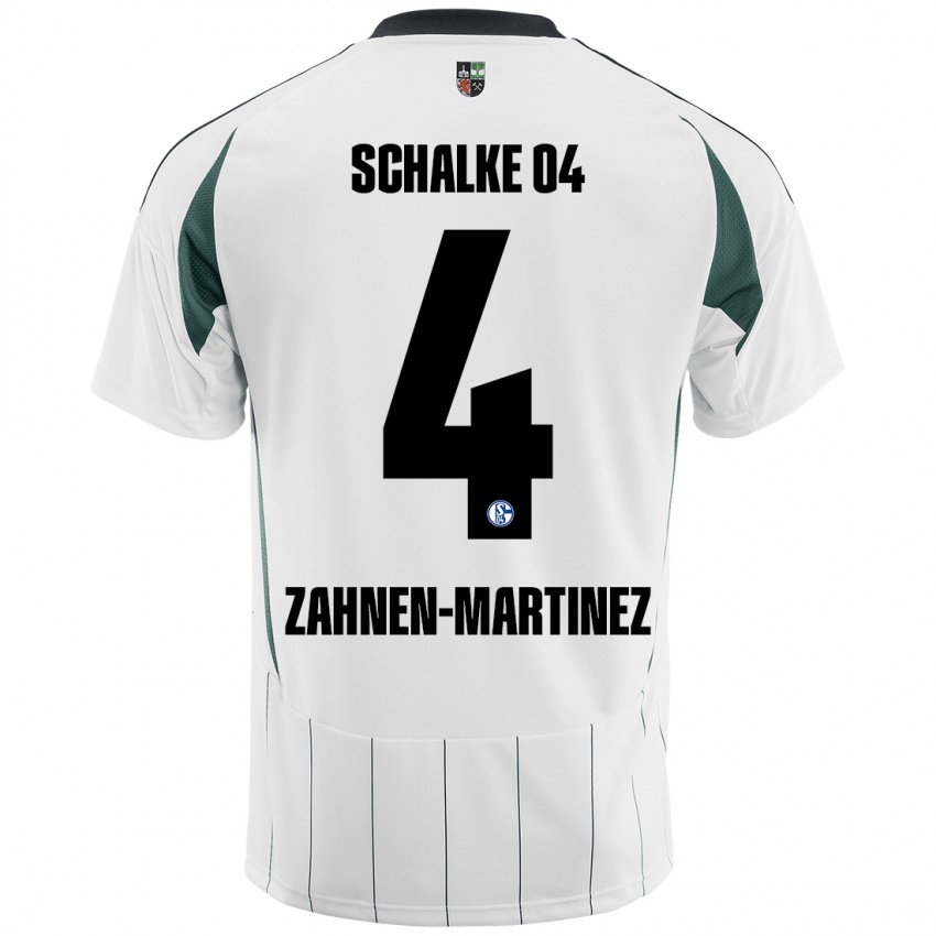 Criança Camisola Pablo Zahnen-Martinez #4 Verde Branco Alternativa 2024/25 Camisa