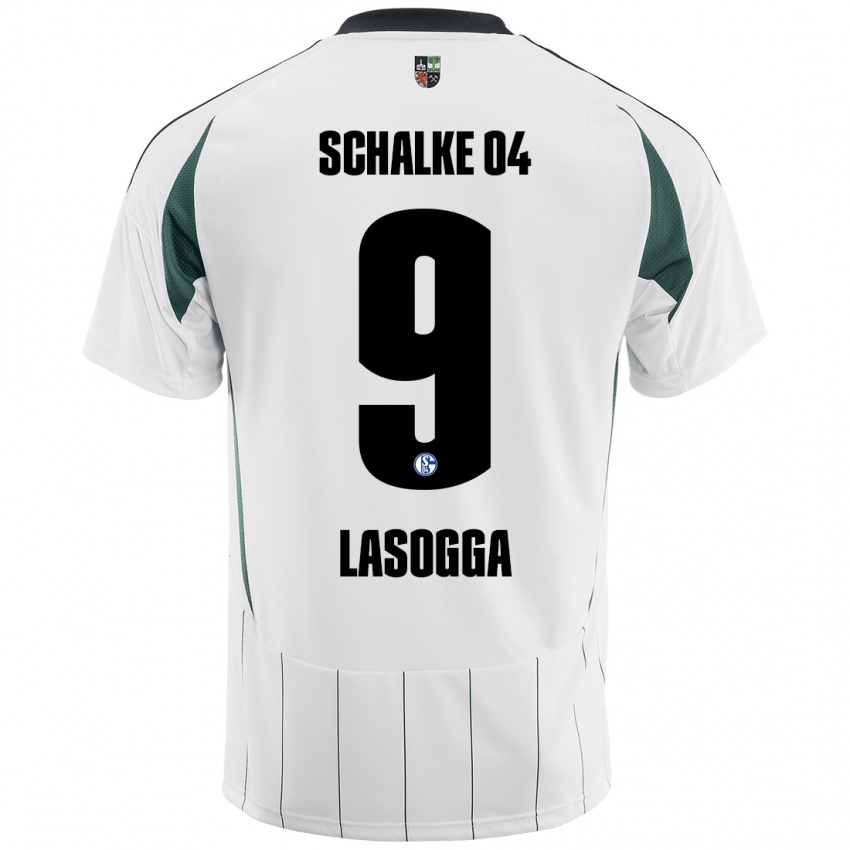 Criança Camisola Pierre-Michel Lasogga #9 Verde Branco Alternativa 2024/25 Camisa