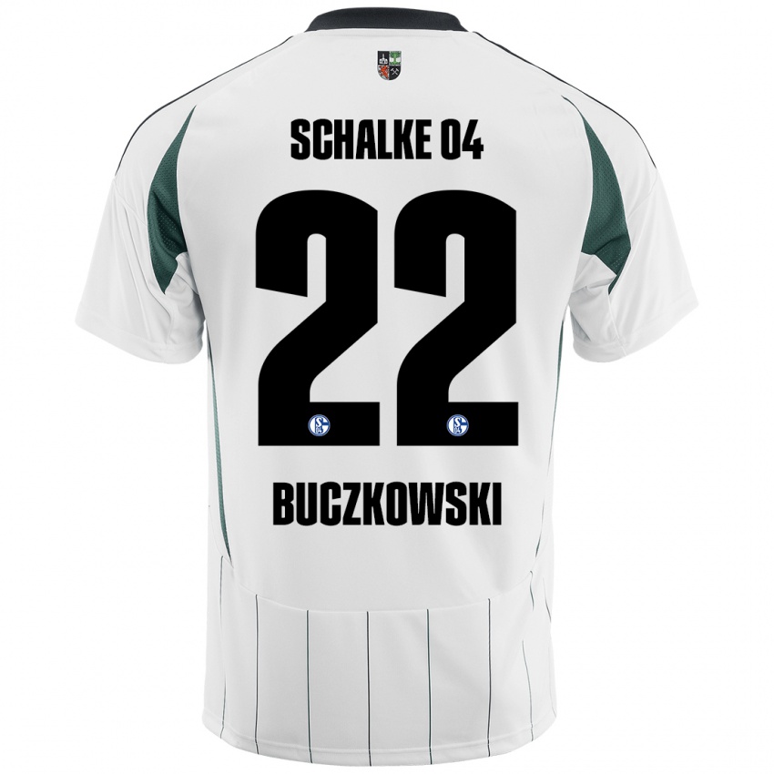 Criança Camisola Philip Buczkowski #22 Verde Branco Alternativa 2024/25 Camisa