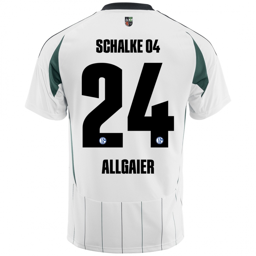 Criança Camisola Felix Allgaier #24 Verde Branco Alternativa 2024/25 Camisa