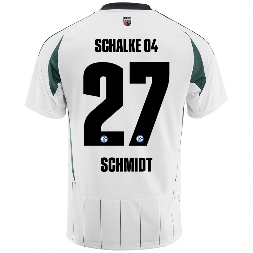 Criança Camisola Tim Schmidt #27 Verde Branco Alternativa 2024/25 Camisa