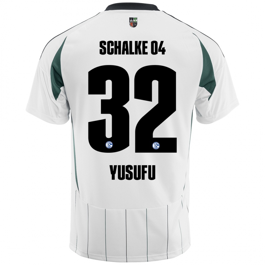 Criança Camisola Faaris Yusufu #32 Verde Branco Alternativa 2024/25 Camisa