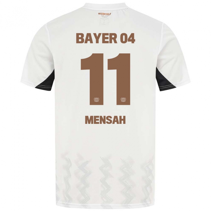 Criança Camisola Jeremiah Mensah #11 Preto Branco Alternativa 2024/25 Camisa