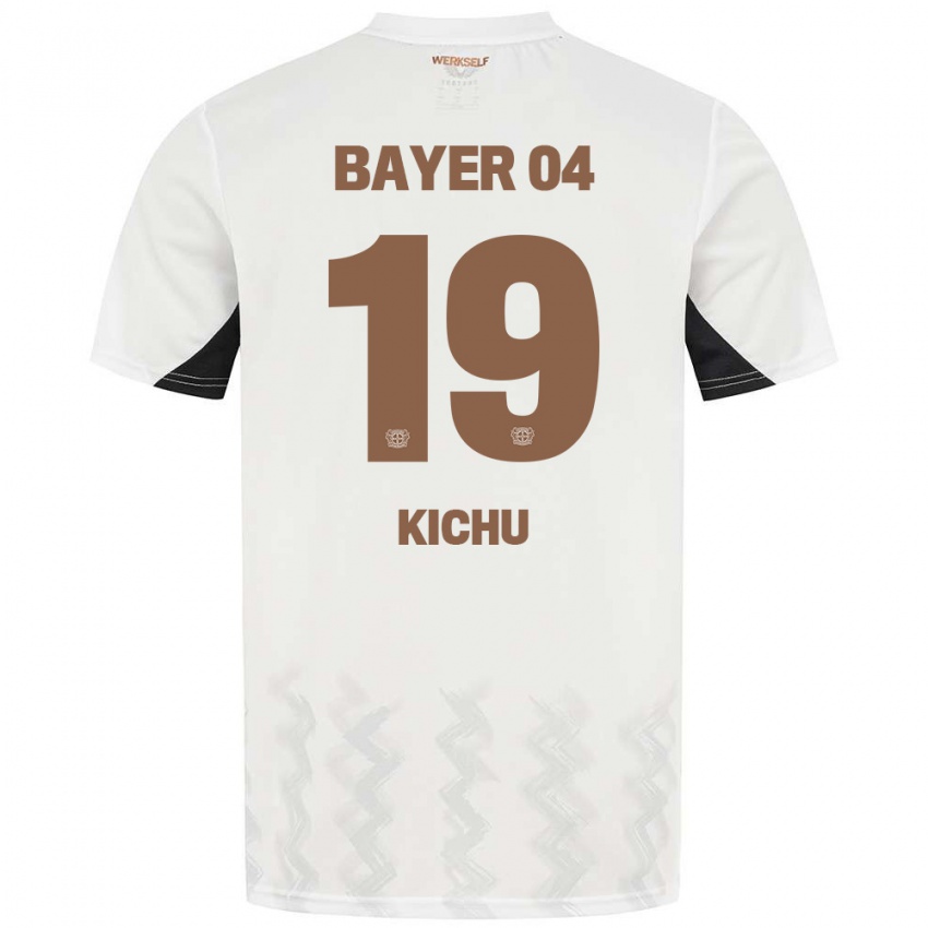 Criança Camisola Yassin Kichu #19 Preto Branco Alternativa 2024/25 Camisa