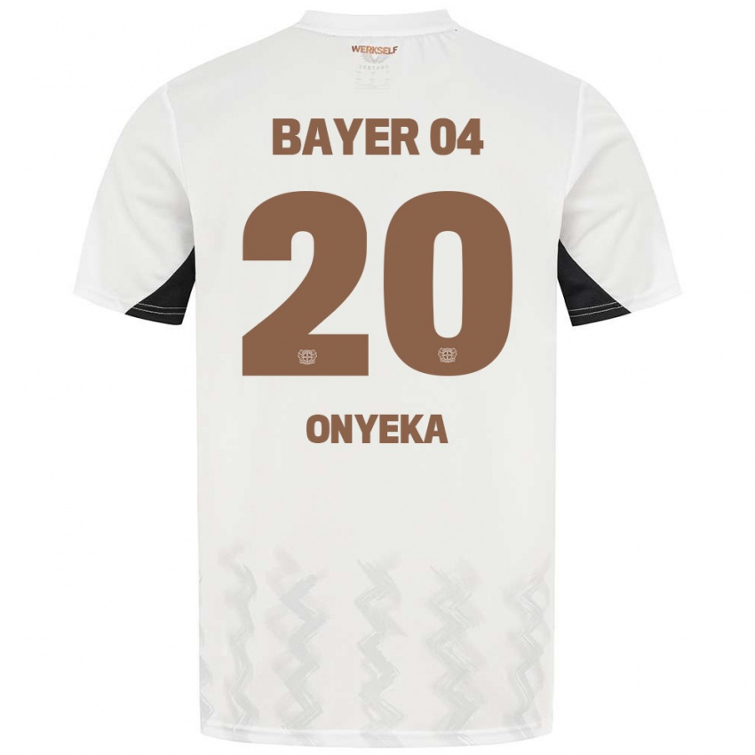 Criança Camisola Francis Onyeka #20 Preto Branco Alternativa 2024/25 Camisa