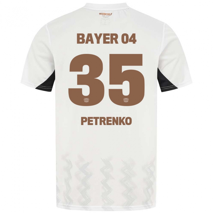 Criança Camisola Oleksandr Petrenko #35 Preto Branco Alternativa 2024/25 Camisa