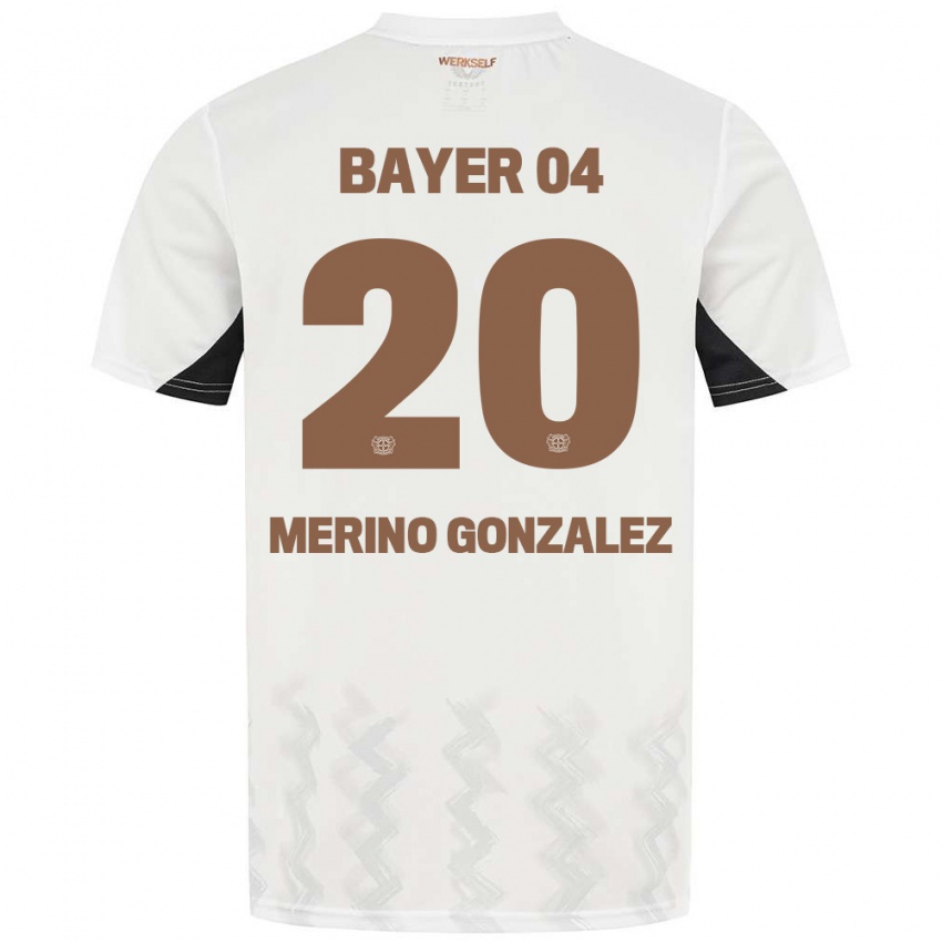 Criança Camisola Estrella Merino Gonzalez #20 Preto Branco Alternativa 2024/25 Camisa