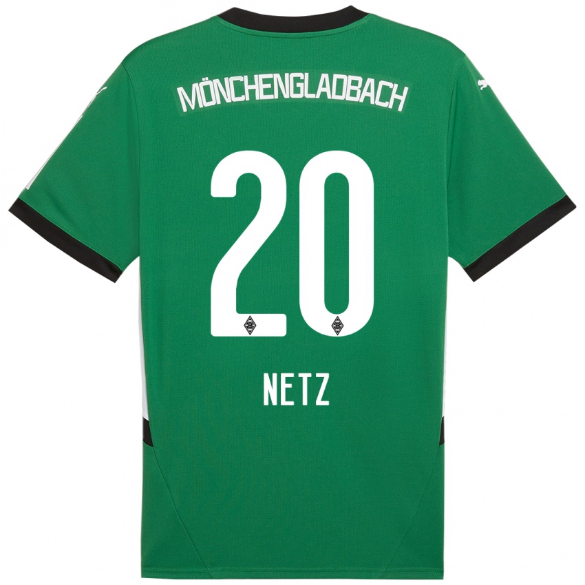 Criança Camisola Luca Netz #20 Verde Branco Alternativa 2024/25 Camisa