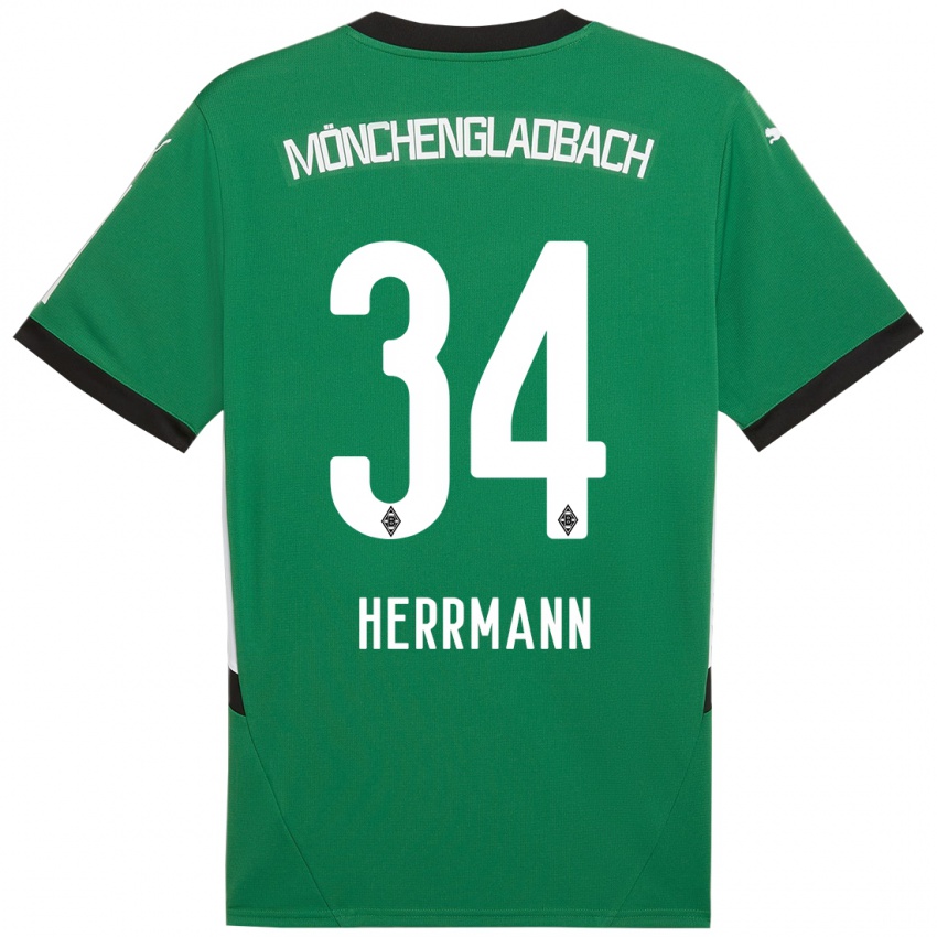 Criança Camisola Charles Herrmann #34 Verde Branco Alternativa 2024/25 Camisa