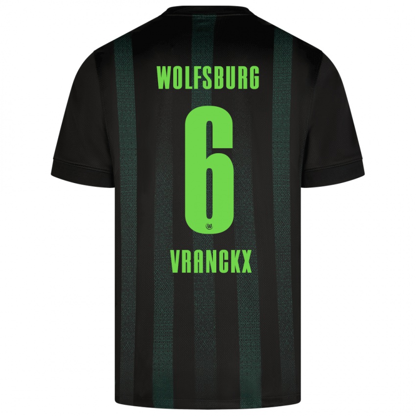 Criança Camisola Aster Vranckx #6 Verde Escuro Alternativa 2024/25 Camisa