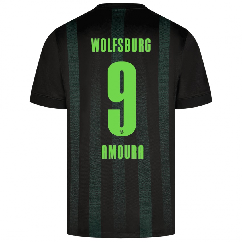 Criança Camisola Mohamed Amoura #9 Verde Escuro Alternativa 2024/25 Camisa