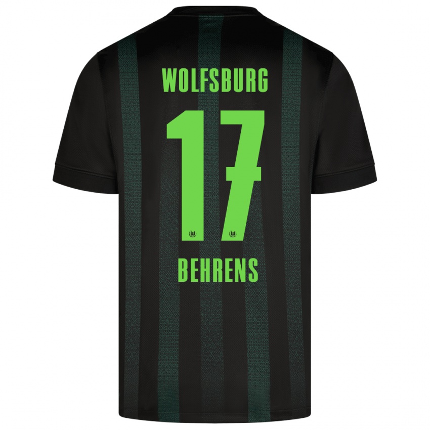 Criança Camisola Kevin Behrens #17 Verde Escuro Alternativa 2024/25 Camisa