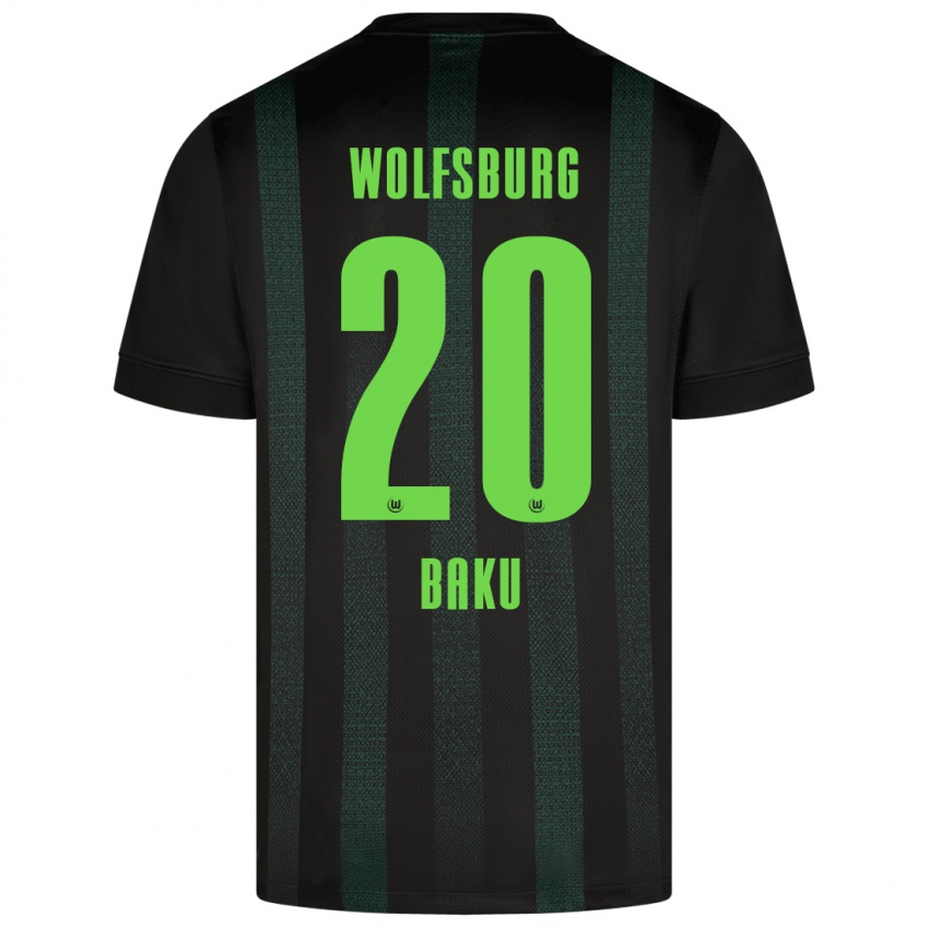 Criança Camisola Ridle Baku #20 Verde Escuro Alternativa 2024/25 Camisa