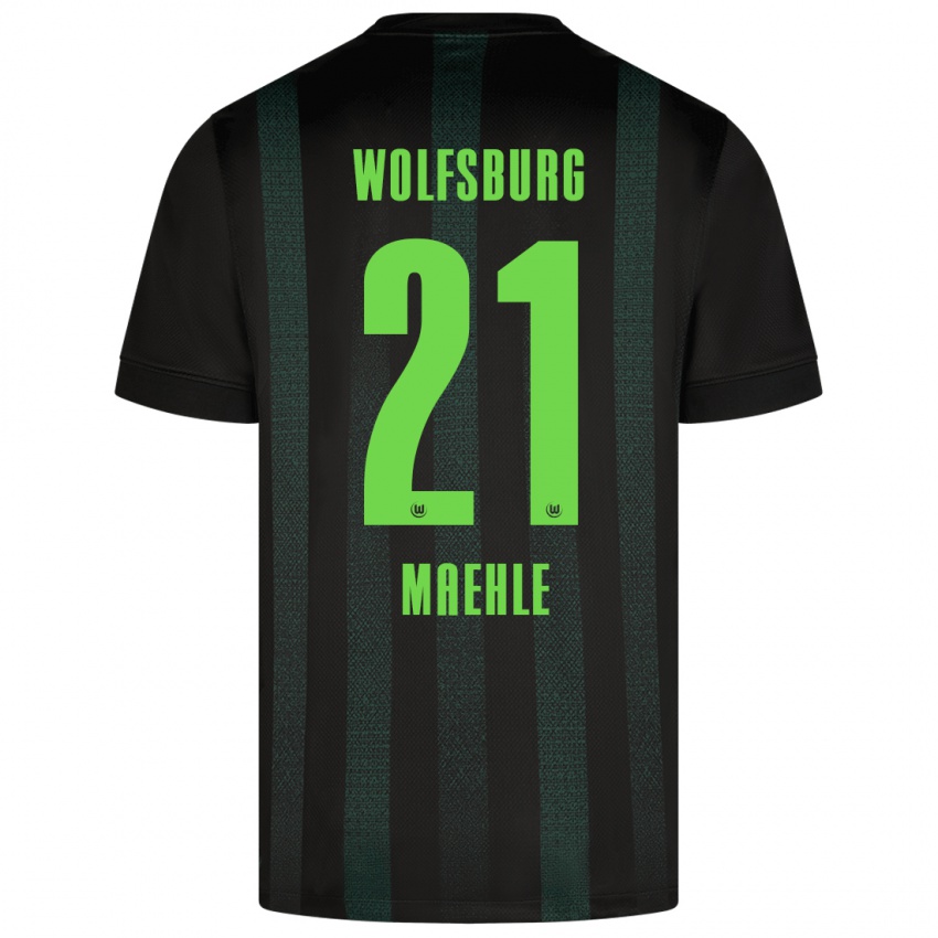 Criança Camisola Joakim Maehle #21 Verde Escuro Alternativa 2024/25 Camisa