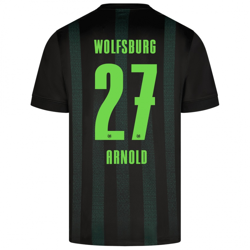 Criança Camisola Maximilian Arnold #27 Verde Escuro Alternativa 2024/25 Camisa