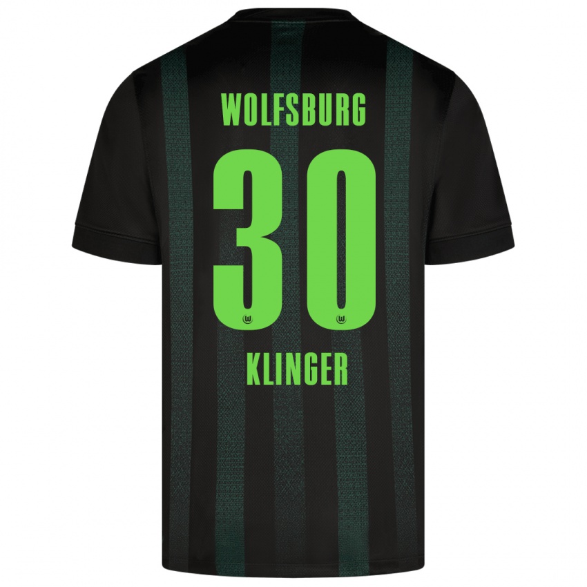 Criança Camisola Niklas Klinger #30 Verde Escuro Alternativa 2024/25 Camisa