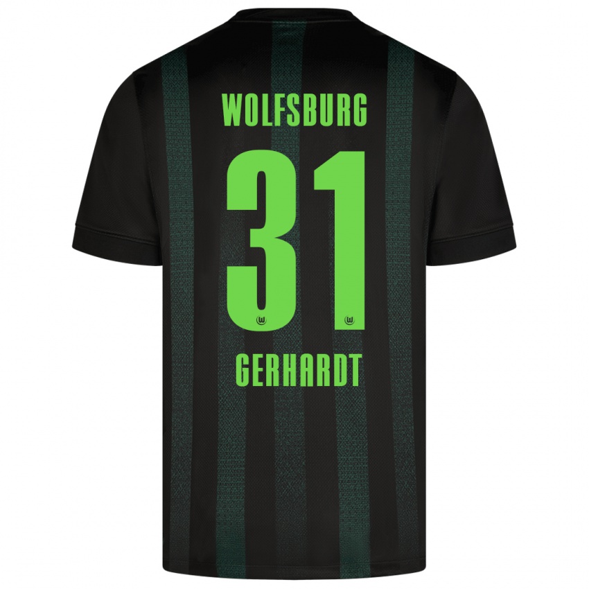 Criança Camisola Yannick Gerhardt #31 Verde Escuro Alternativa 2024/25 Camisa