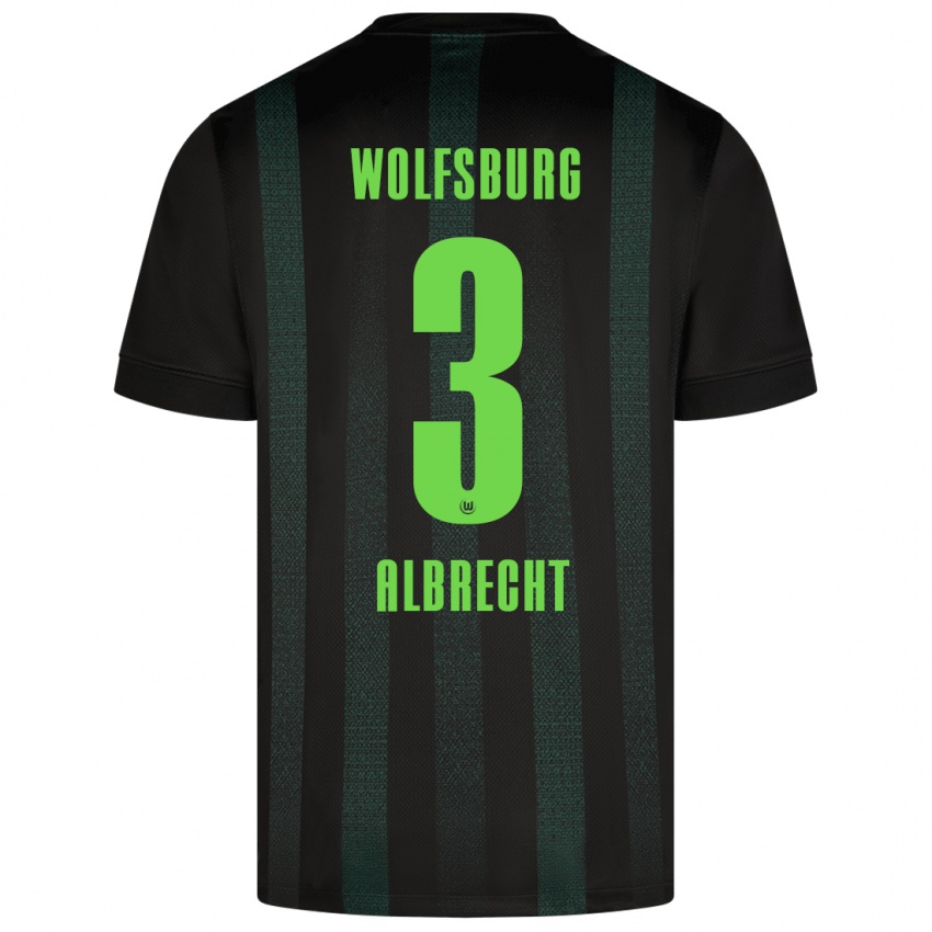 Criança Camisola Ben Albrecht #3 Verde Escuro Alternativa 2024/25 Camisa