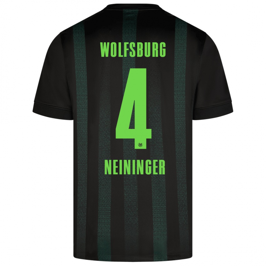 Criança Camisola Till Neininger #4 Verde Escuro Alternativa 2024/25 Camisa