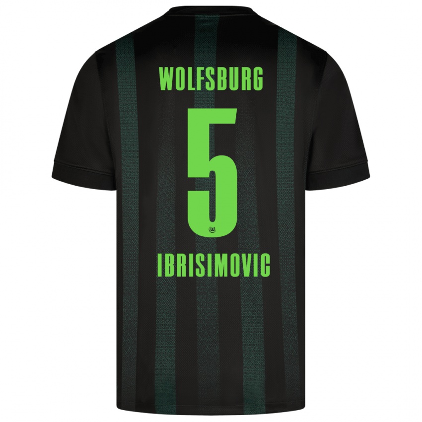 Criança Camisola Amar Ibrisimovic #5 Verde Escuro Alternativa 2024/25 Camisa