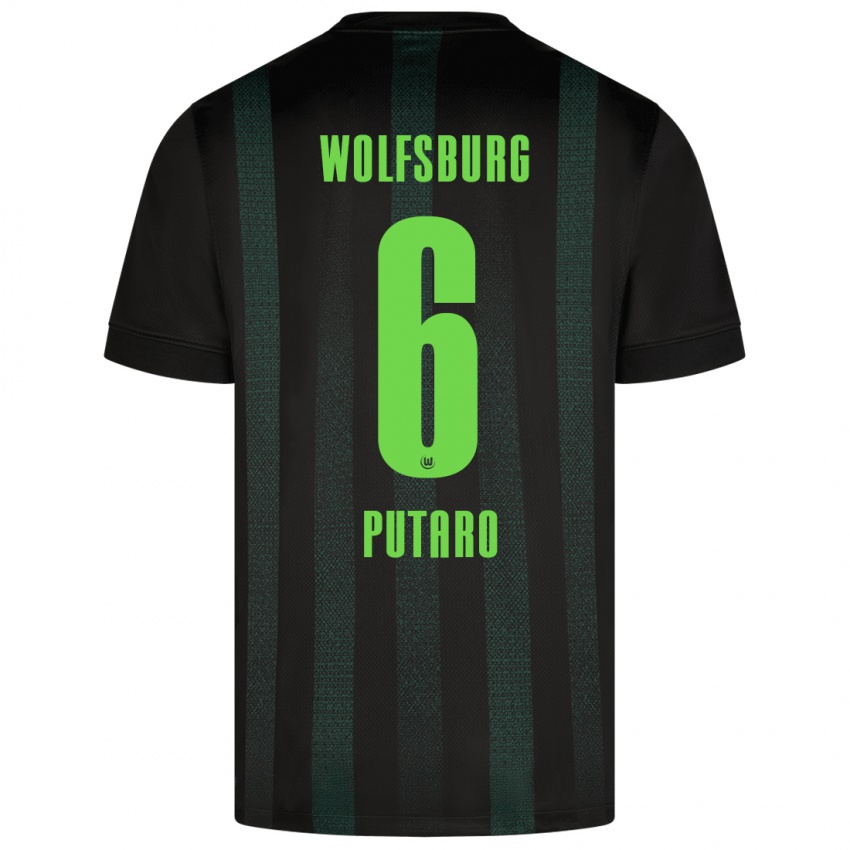 Criança Camisola Luca Putaro #6 Verde Escuro Alternativa 2024/25 Camisa