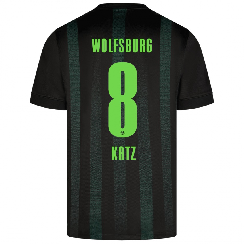 Criança Camisola Bruno Katz #8 Verde Escuro Alternativa 2024/25 Camisa