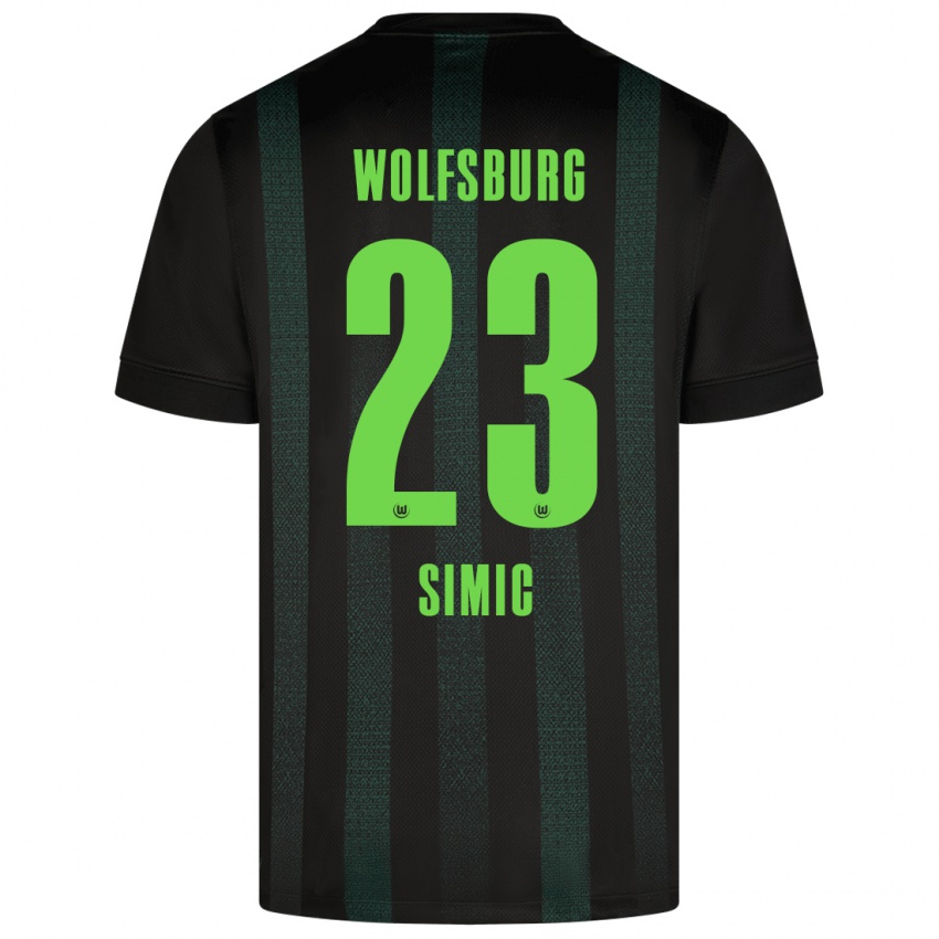 Criança Camisola Karlo Simic #23 Verde Escuro Alternativa 2024/25 Camisa