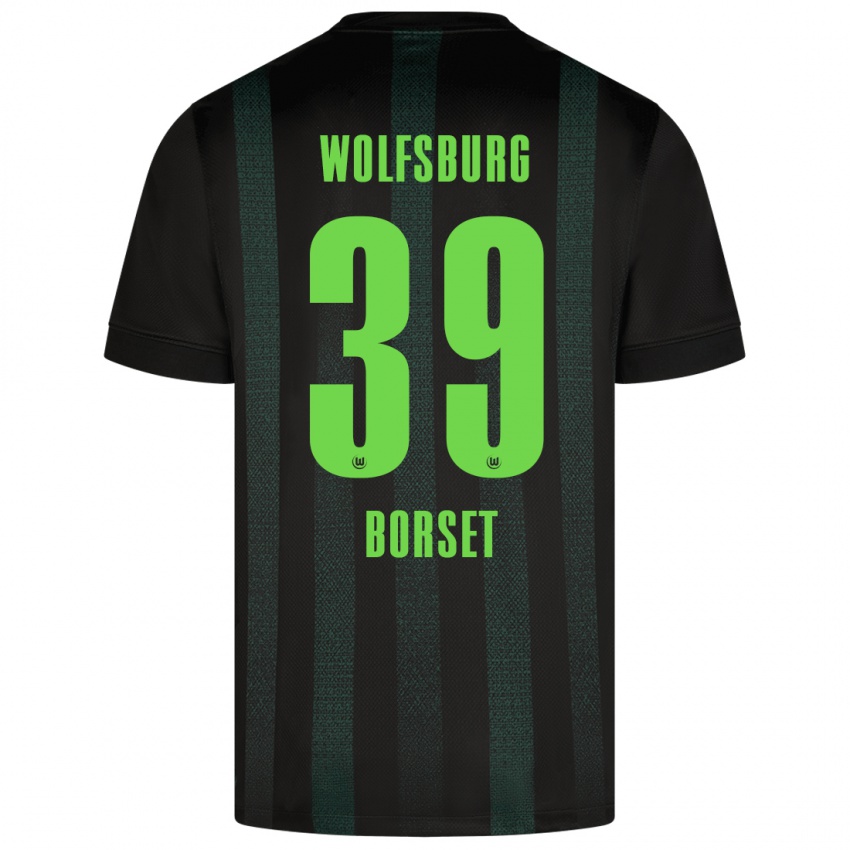 Criança Camisola Anders Rønne Børset #39 Verde Escuro Alternativa 2024/25 Camisa