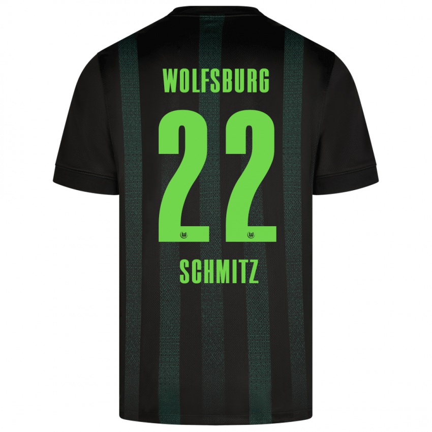 Criança Camisola Lisa Schmitz #22 Verde Escuro Alternativa 2024/25 Camisa