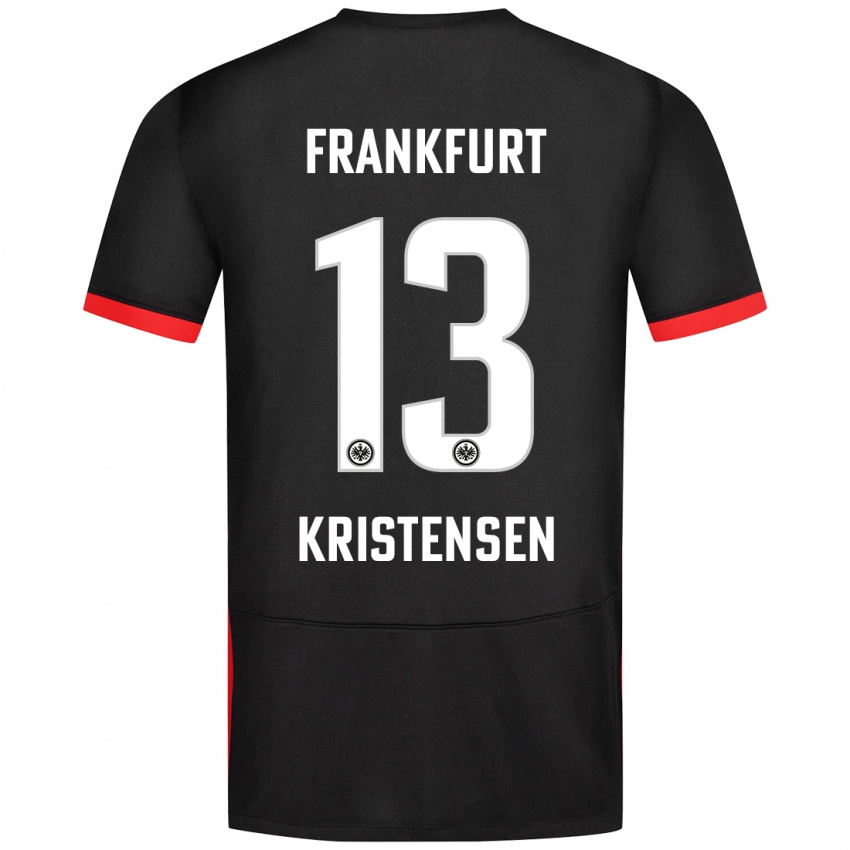 Criança Camisola Rasmus Kristensen #13 Preto Alternativa 2024/25 Camisa