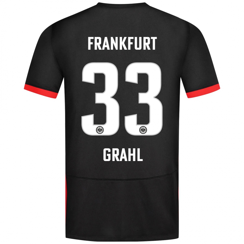 Criança Camisola Jens Grahl #33 Preto Alternativa 2024/25 Camisa