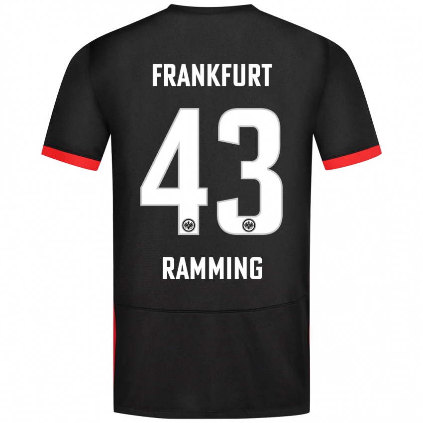 Criança Camisola Nils Ramming #43 Preto Alternativa 2024/25 Camisa