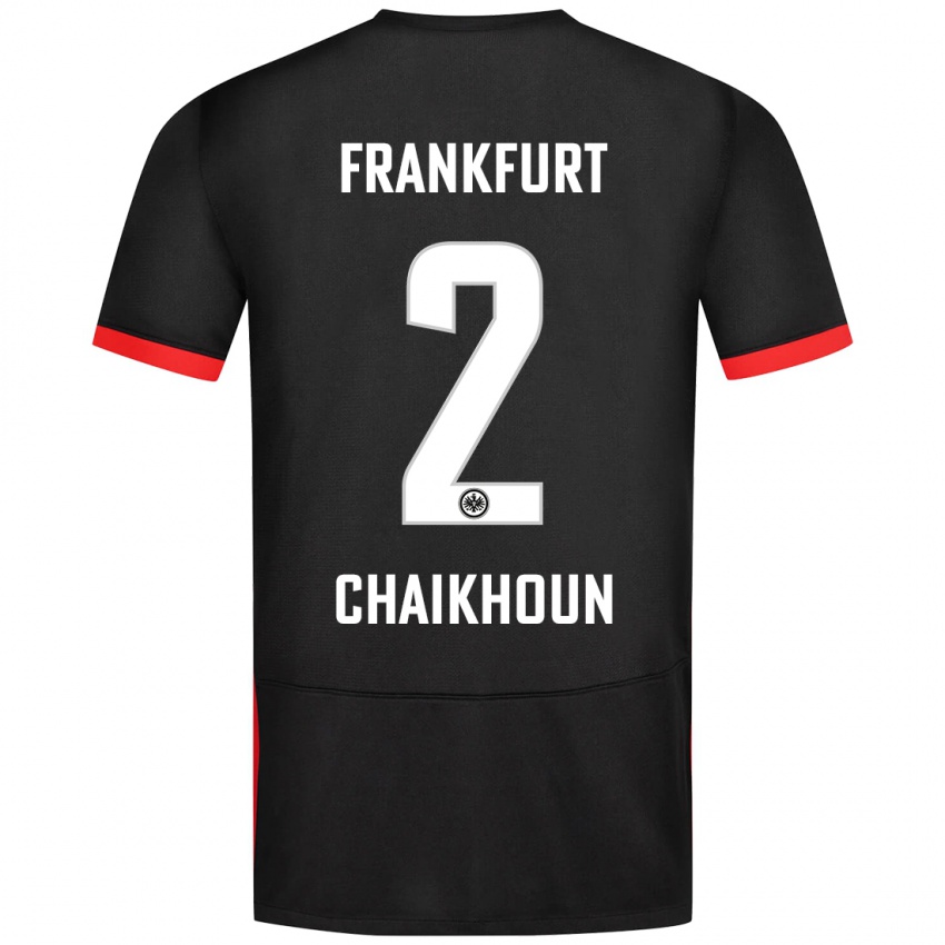 Criança Camisola Ayoub Chaikhoun #2 Preto Alternativa 2024/25 Camisa