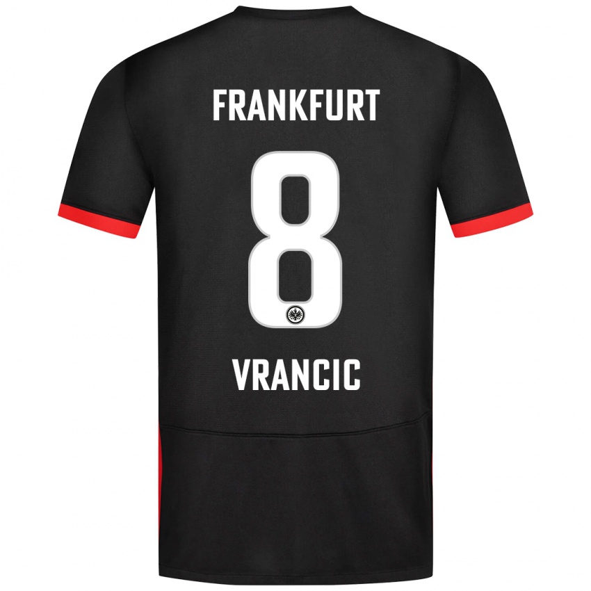 Criança Camisola Mario Vrancic #8 Preto Alternativa 2024/25 Camisa