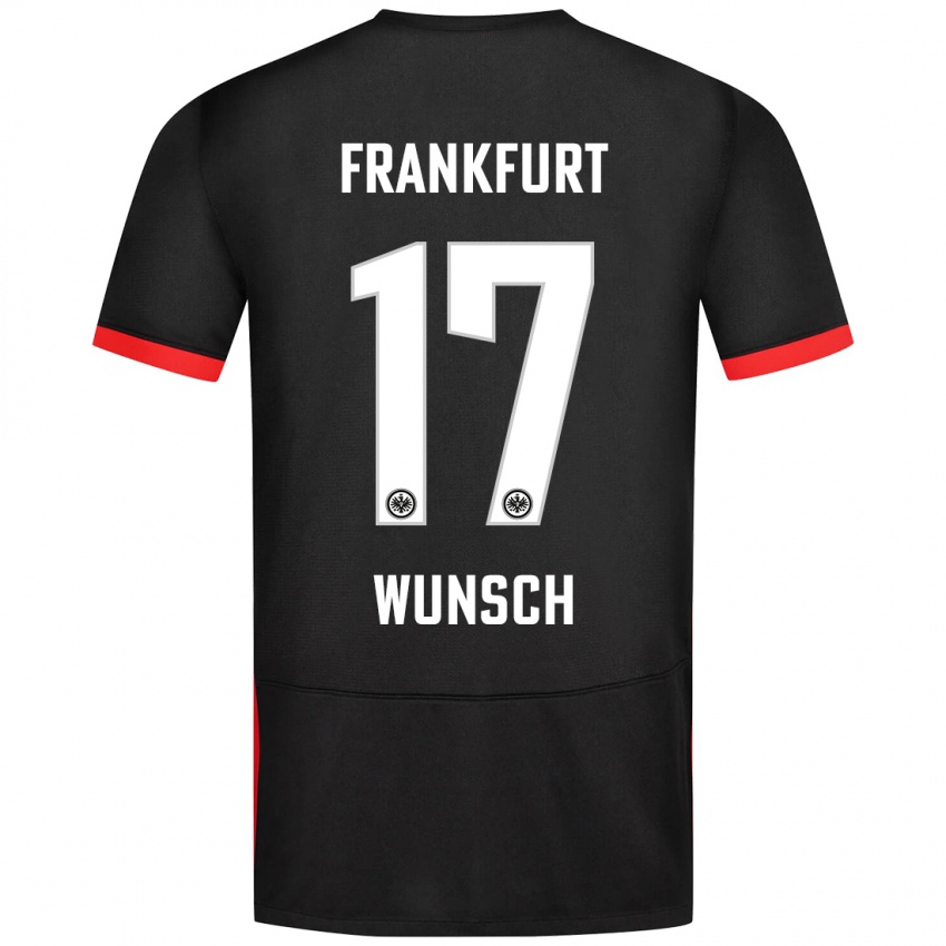 Criança Camisola Paul Wünsch #17 Preto Alternativa 2024/25 Camisa