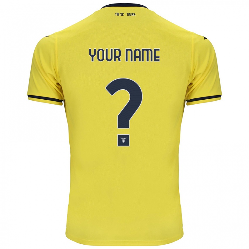 Criança Camisola Seu Nome #0 Amarelo Alternativa 2024/25 Camisa