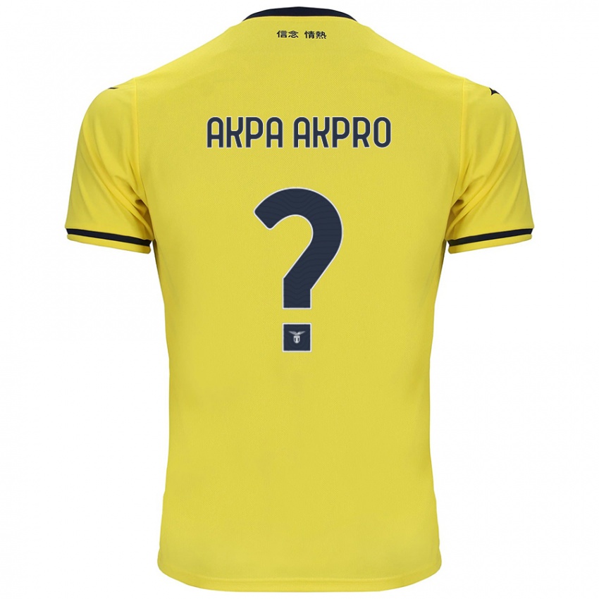 Criança Camisola Jean-Daniel Akpa Akpro #0 Amarelo Alternativa 2024/25 Camisa