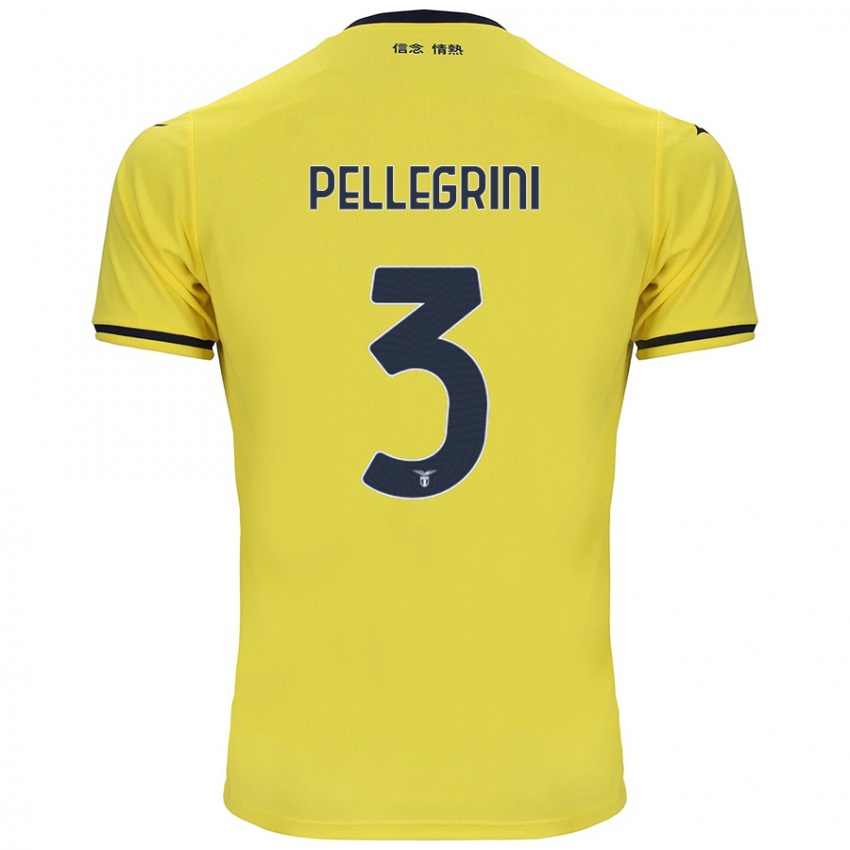 Criança Camisola Luca Pellegrini #3 Amarelo Alternativa 2024/25 Camisa