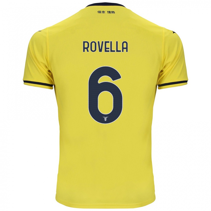 Criança Camisola Nicolo Rovella #6 Amarelo Alternativa 2024/25 Camisa