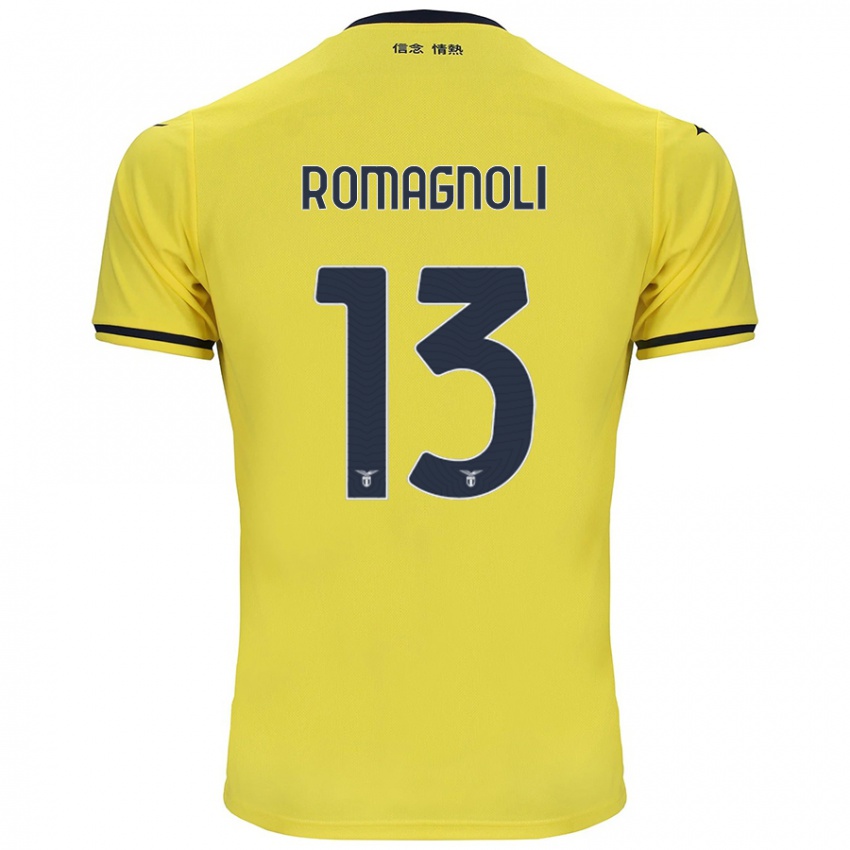 Criança Camisola Alessio Romagnoli #13 Amarelo Alternativa 2024/25 Camisa