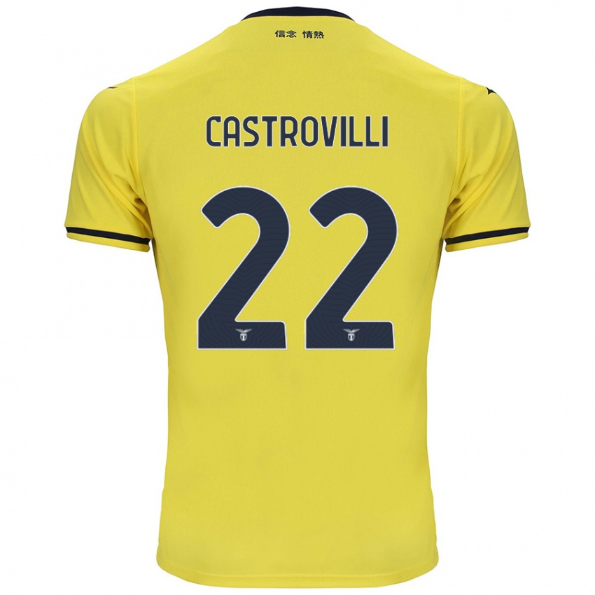 Criança Camisola Gaetano Castrovilli #22 Amarelo Alternativa 2024/25 Camisa