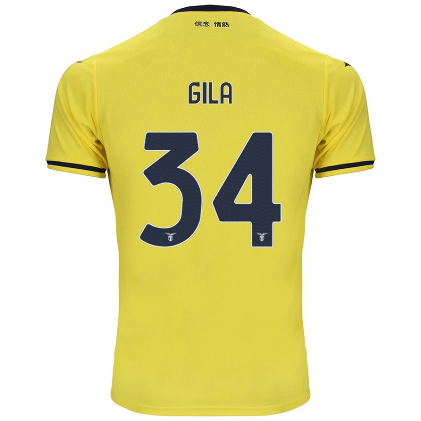 Criança Camisola Mario Gila #34 Amarelo Alternativa 2024/25 Camisa