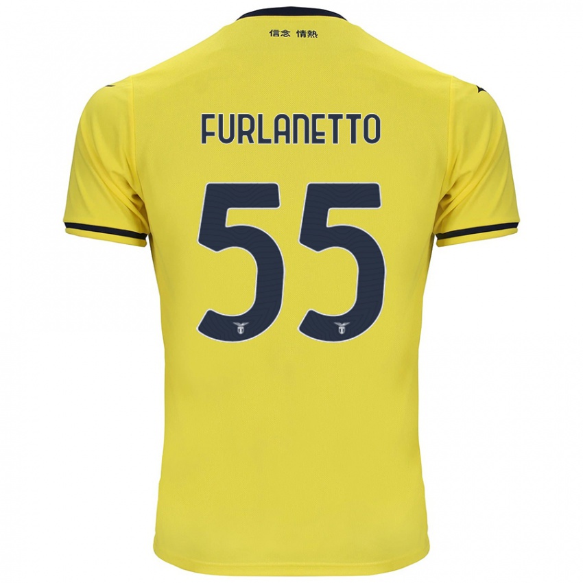 Criança Camisola Alessio Furlanetto #55 Amarelo Alternativa 2024/25 Camisa