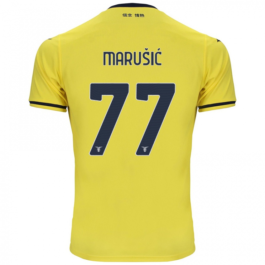 Criança Camisola Adam Marusic #77 Amarelo Alternativa 2024/25 Camisa