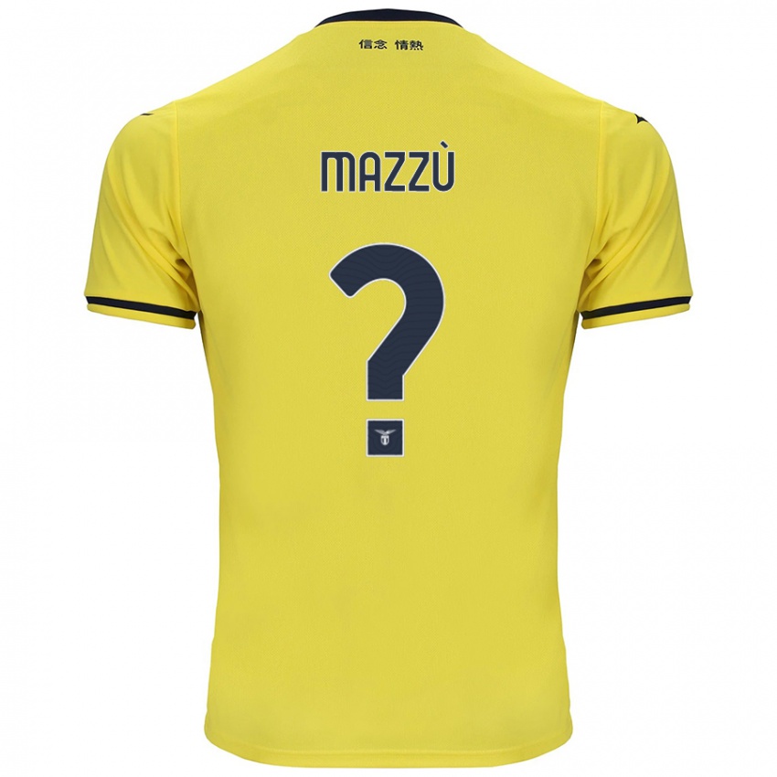 Criança Camisola Domenico Mazzù #0 Amarelo Alternativa 2024/25 Camisa