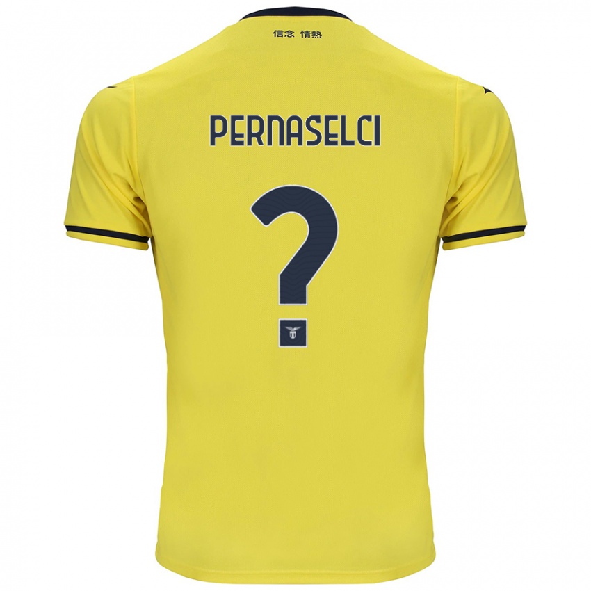 Criança Camisola Leonardo Pernaselci #0 Amarelo Alternativa 2024/25 Camisa